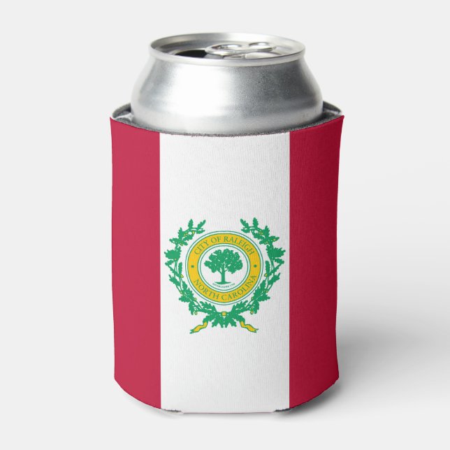 Flag of Raleigh, North Carolina Can Cooler (Can Front)