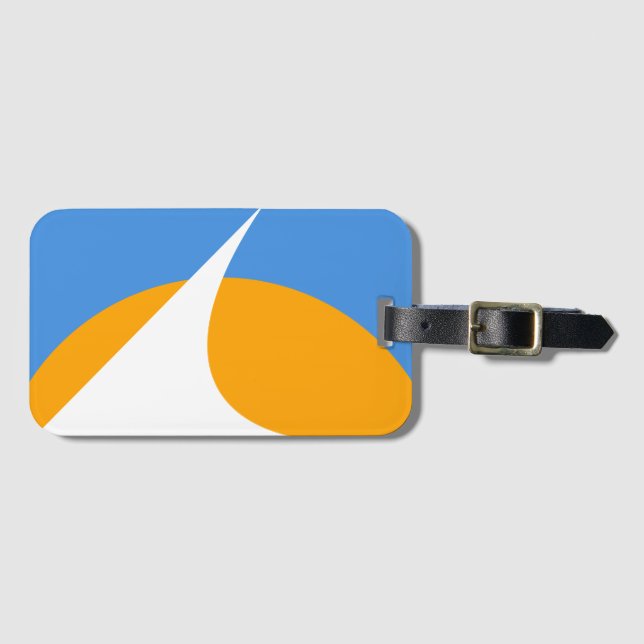 Flag of Redding, California Luggage Tag (Front Horizontal)