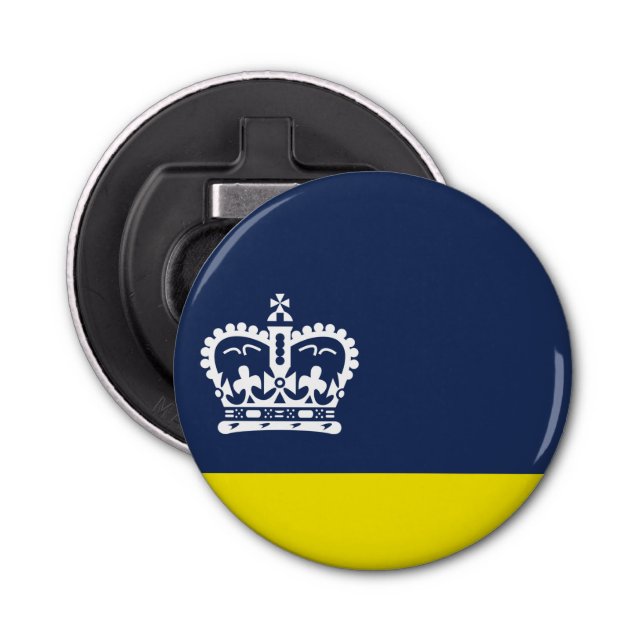 Flag of Regina, Saskatchewan Bottle Opener (Front)