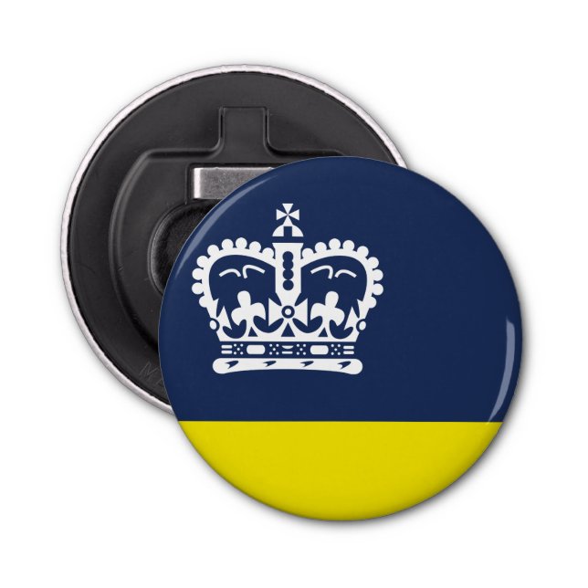 Flag of Regina, Saskatchewan Bottle Opener (Front)