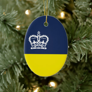 Flag of Regina, Saskatchewan Ceramic Ornament