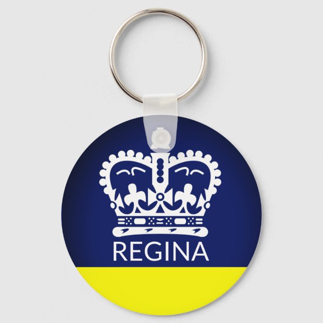 Flag of Regina, Saskatchewan Keychain (Front)