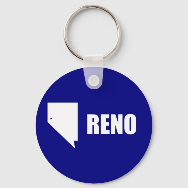 Flag of Reno, Nevada Keychain (Front)