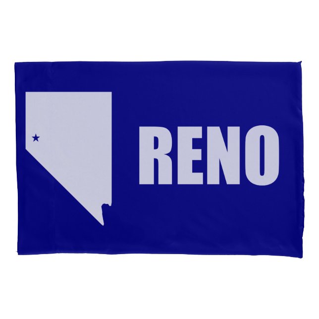 Flag of Reno, Nevada Pillowcase (Front)