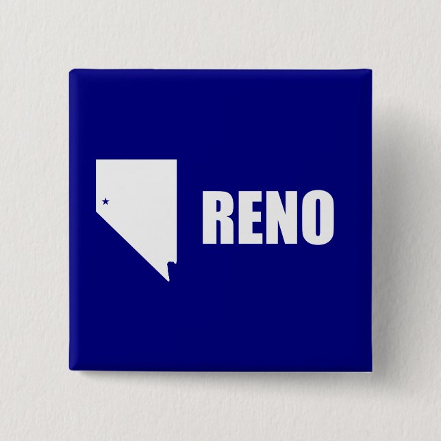 Flag of Reno, Nevada Pinback Button (Front)