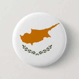 Flag of Republic of Cyprus 2 Inch Round Button