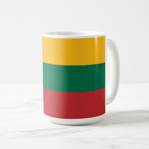 Flag of Republic of Lithuania custom-cut  Coffee Mug
