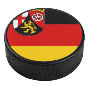 Flag of Rhineland-Palatinate Hockey Puck