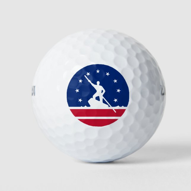Flag of Richmond, Virginia Golf Balls (Front)