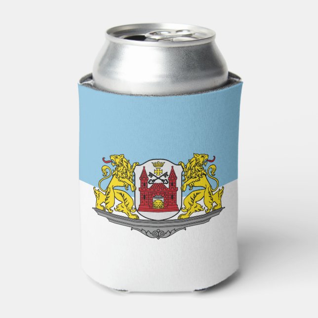 Flag of Riga, Latvia Can Cooler (Can Front)