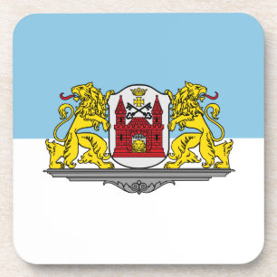 Flag of Riga, Latvia Drink Coaster