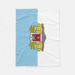 Flag of Riga, Latvia Fleece Blanket
