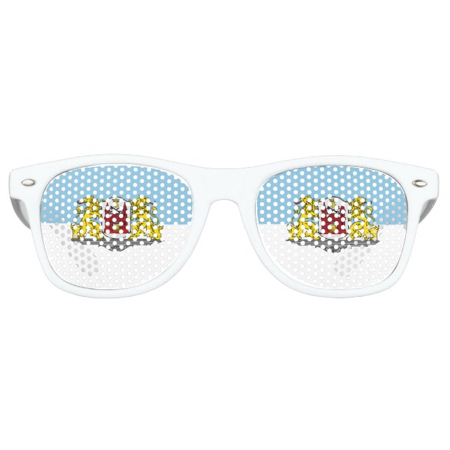 Flag of Riga, Latvia Retro Sunglasses (Front)