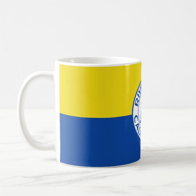 Flag of Riverside, California Coffee Mug (Left)