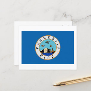 Flag of Rochester, Minnesota Postcard