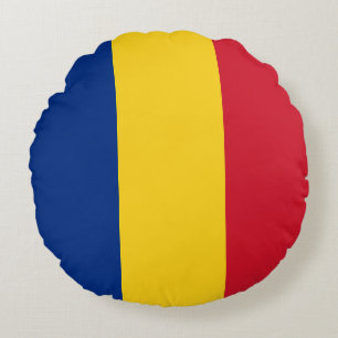 Flag of Romania Round Pillow