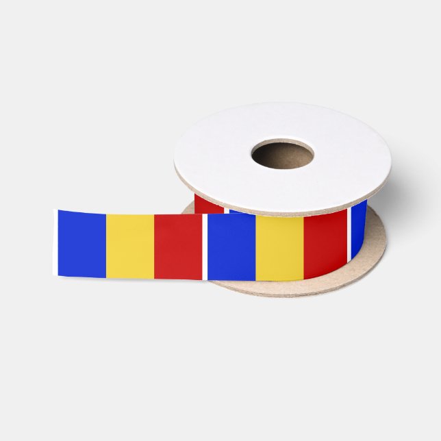 Flag of Romania Satin Ribbon (Spool)