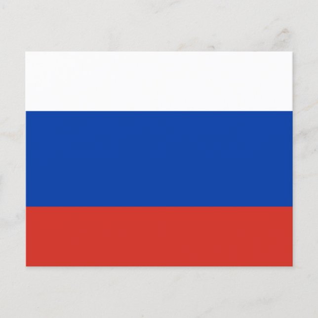 Flag of Russia - Флаг России - Триколор Trikolor Flyer (Front)