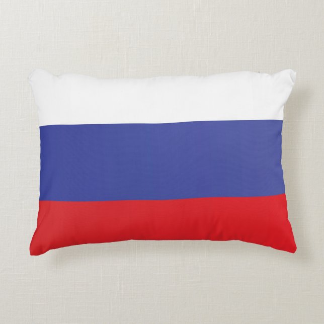 Flag of Russia Accent Pillow (Front)