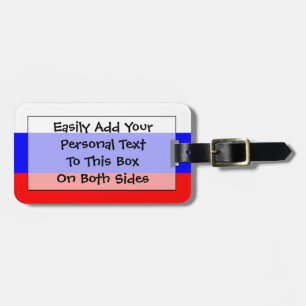 Flag of Russia Easy ID Personal Luggage Tag