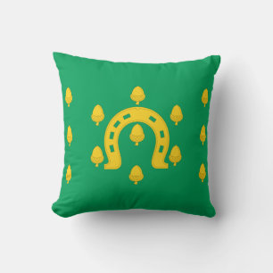 Flag of Rutland Throw Pillow