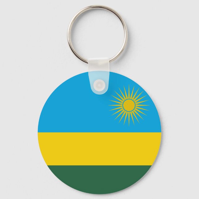 Flag of Rwanda Keychain (Front)