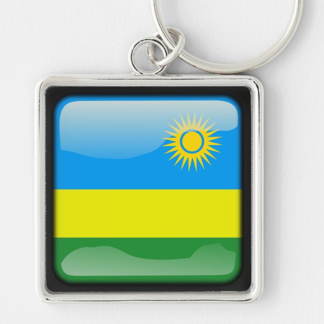 Flag of Rwanda Keychain (Front)