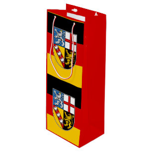 Flag of Saarlan Wine Gift Bag