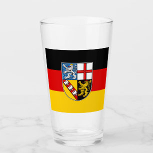 Flag of Saarland Glass