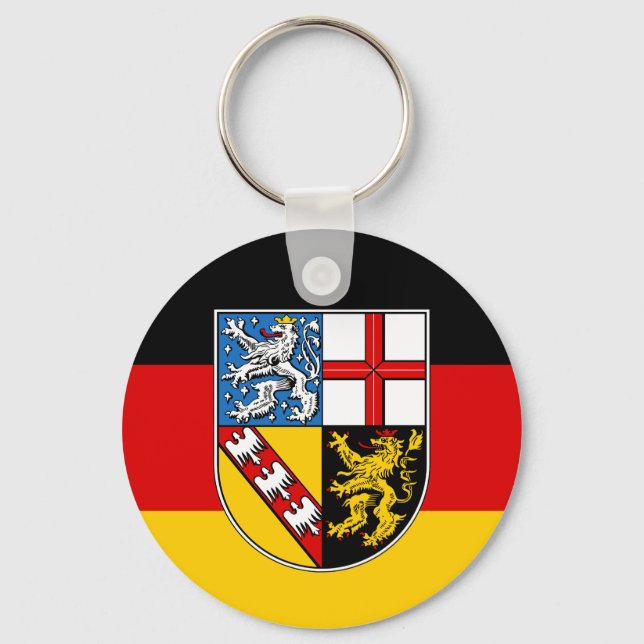 Flag of Saarland Keychain (Front)