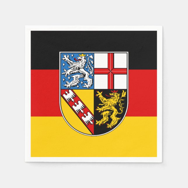 Flag of Saarland Napkins (Front)