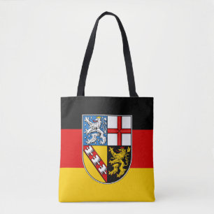 Flag of Saarland Tote Bag