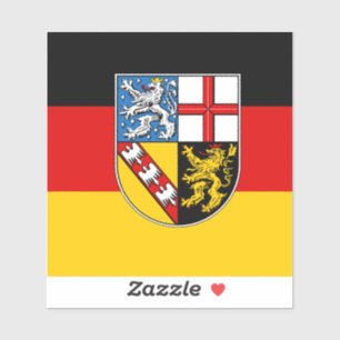 Flag of Saarland Vinyl Sticker
