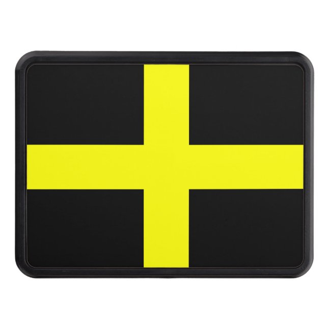 Flag of Saint David (Wales) Trailer Hitch Cover (Front)