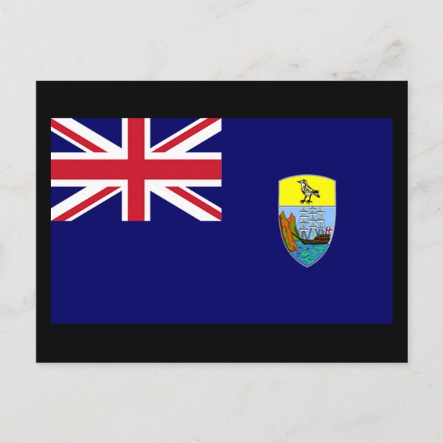 Flag of Saint Helena Island Postcard (Front)