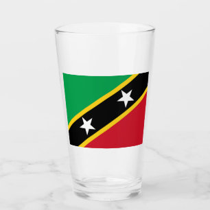 Flag of Saint Kitts and Nevis (Caribbean) Glass