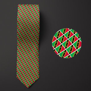 Flag of Saint Kitts and Nevis Pattern Tie