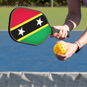 Flag of Saint Kitts and Nevis Pickleball Paddle