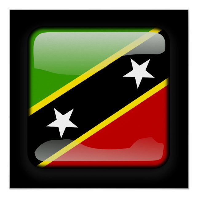 Flag of Saint Kitts and Nevis Poster (Front)