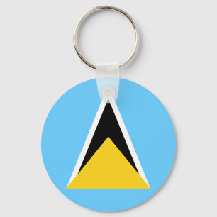 Flag of Saint Lucia Keychain