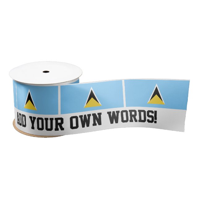 Flag of Saint Lucia Satin Ribbon (Spool)