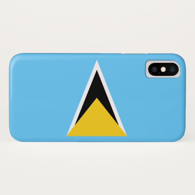 Flag of Saint Lucia (St Lucia) (Caribbean) Case-Mate iPhone Case (Back (Horizontal))