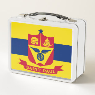 Flag of Saint Paul (Minnesota) Metal Lunch Box