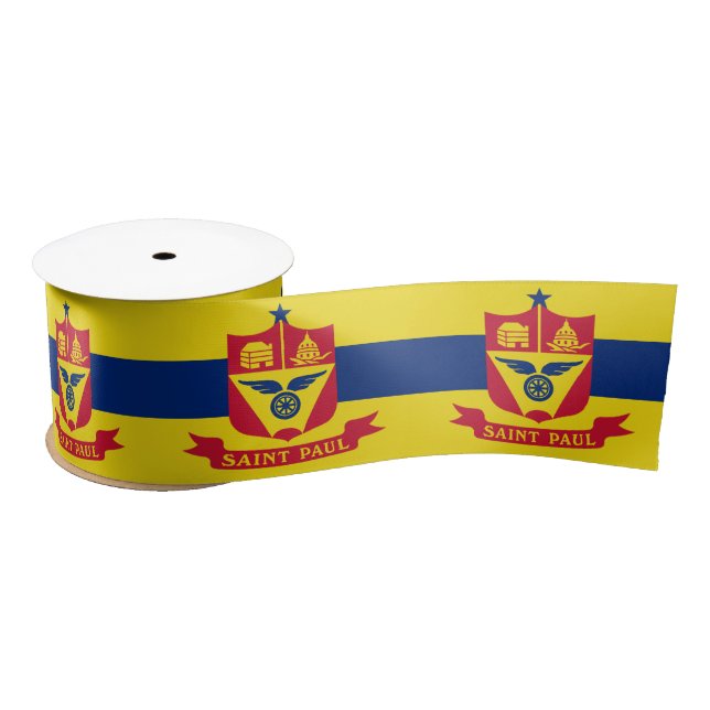 Flag of Saint Paul (Minnesota) Satin Ribbon (Spool)