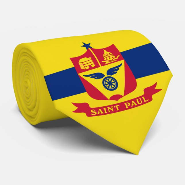 Flag of Saint Paul (Minnesota) Tie (Rolled)