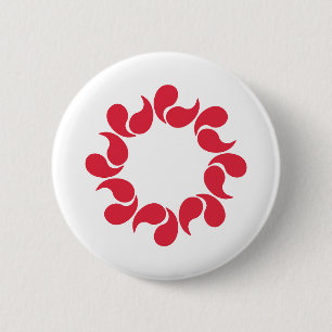 Flag of Saitama Prefecture, Japan 2 Inch Round Button