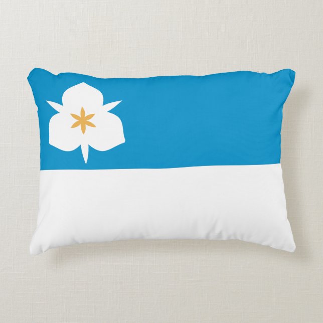 Flag of Salt Lake City, Utah Accent Pillow (Front)