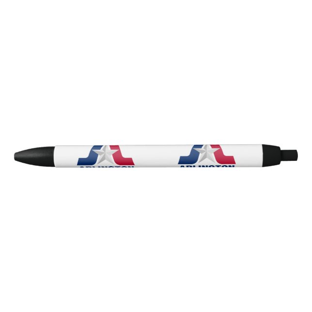Flag of San Antonio, Texas Black Ink Pen (Front)