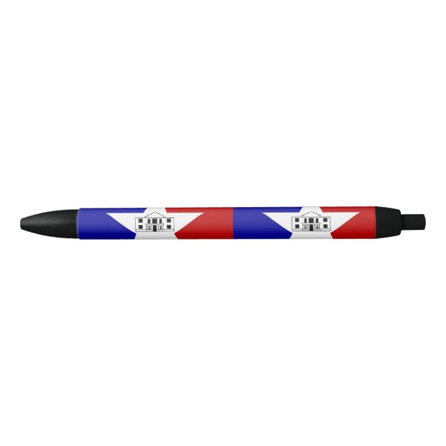 Flag of San Antonio, Texas Black Ink Pen (Front)