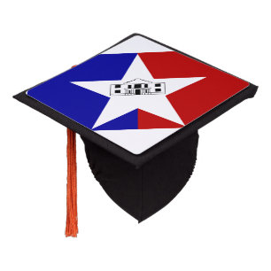 Flag of San Antonio, Texas Graduation Cap Topper